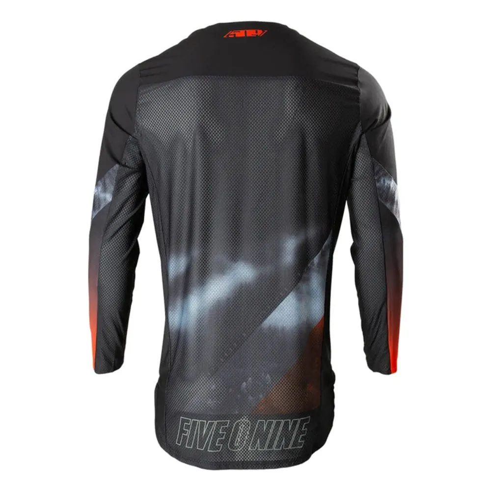 509  Red Mist Transition Motorcross Riding Jersey Long Sleeve Athletic Fit Drop