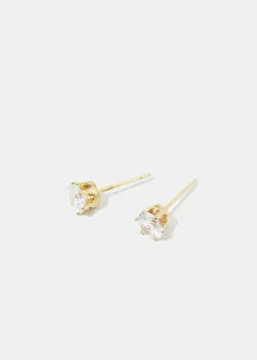 5MM Gemstone Stud Earrings