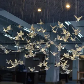 Acrylic Crystal Birds Ceiling Lights