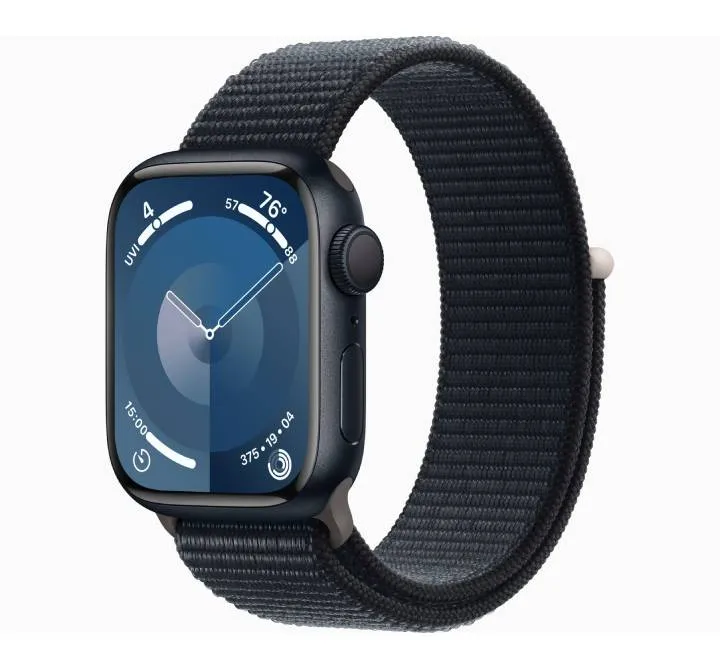 Apple Watch Series 9 GPS 41mm Midnight Aluminium Case with Midnight Sport Loop (MR8Y3)