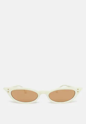 Friendly Oval Cat Eye Sunglasses