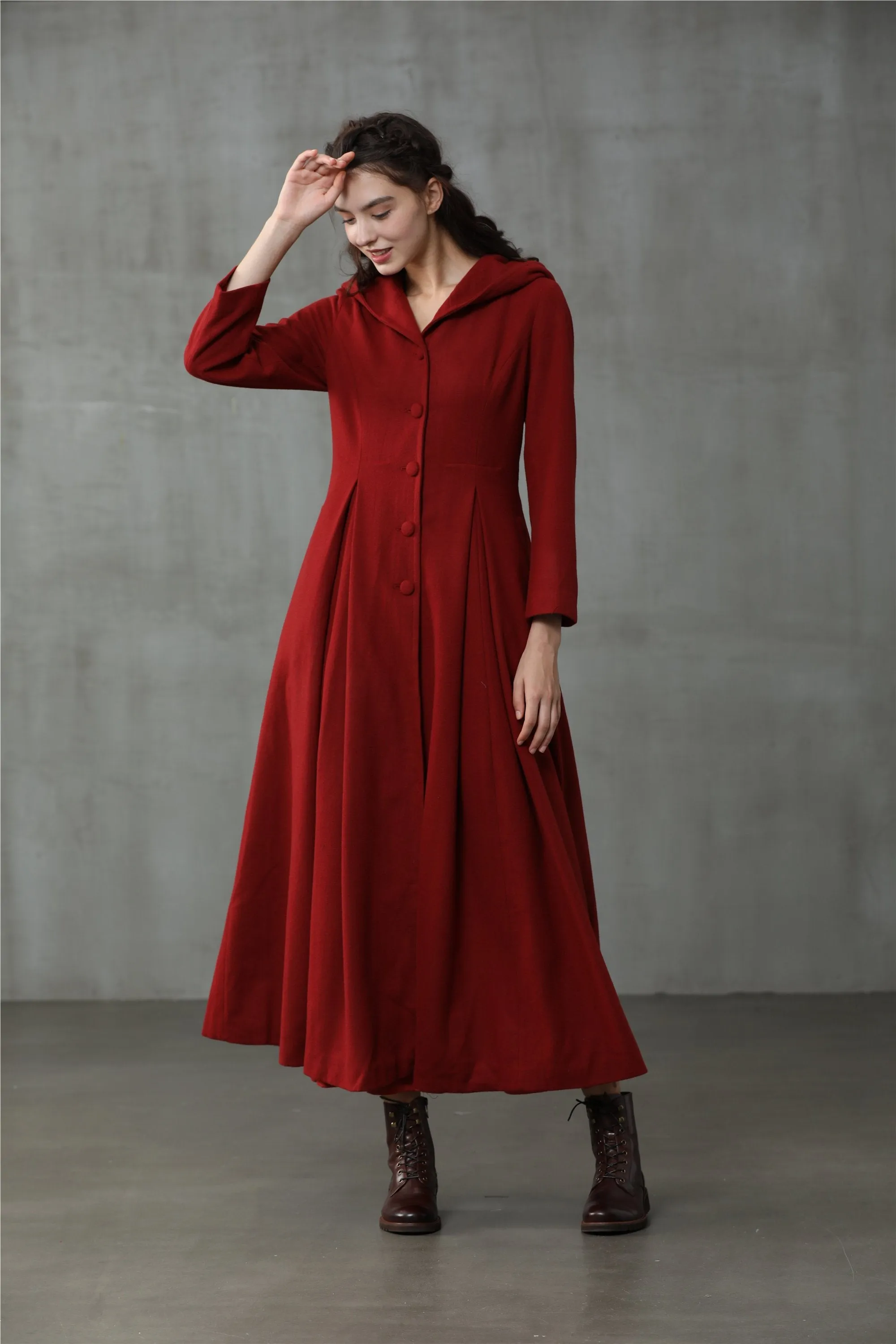 My Fair Lady | Red Hooded Coat